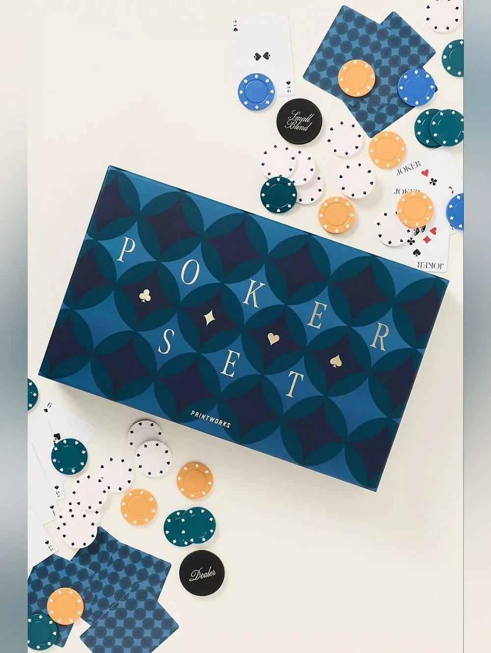 Anthropologie Classic Poker Set